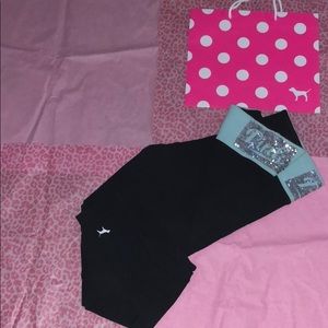 Vs pink bling yoga pants